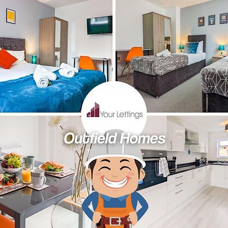 5-Bedroom Contractor House With 10 Beds Free Parking And Free Wifi - Outfield Homes By Your Lettings Short Lets & Serviced Accommodation Peterborough Exterior foto